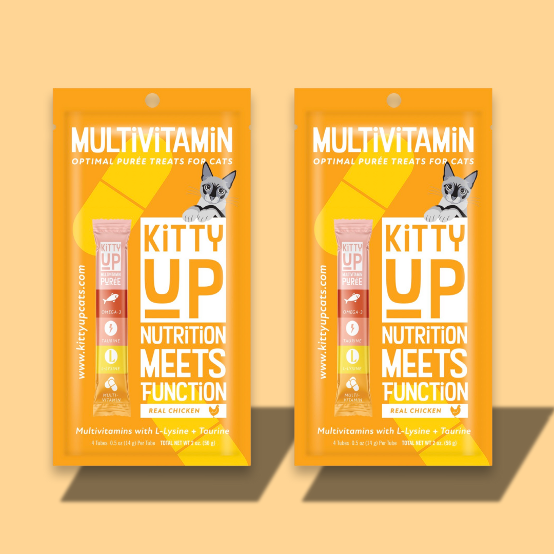 cat multivitamin purée –chicken flavor – front pouch