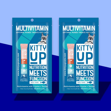 2 Pouch Multivitamin with L-Lysine, Taurine in Real Tuna