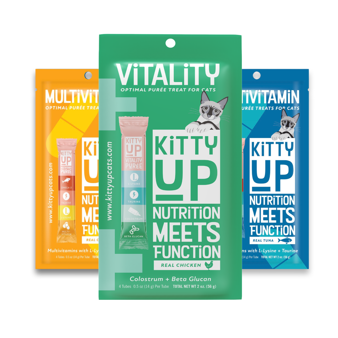 Multivitamin & Immunity Lickable Purées for Cats - Kitty Up 