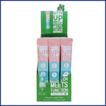 Kitty Up Vitality Purée display box (Real Chicken) with three individual tubes shown in the front.