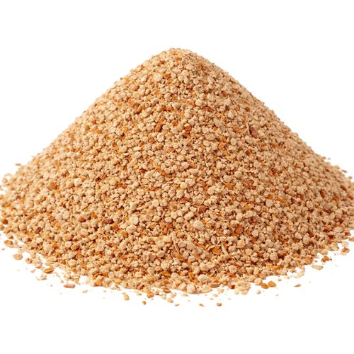 A heap of hinoki cat litter booster on a white background.
