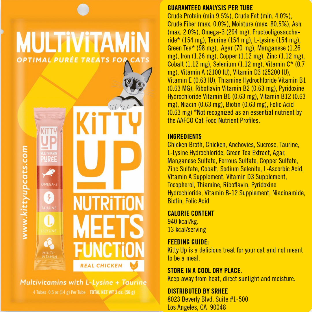 Image of Multivitamin Chicken and the ingredients.