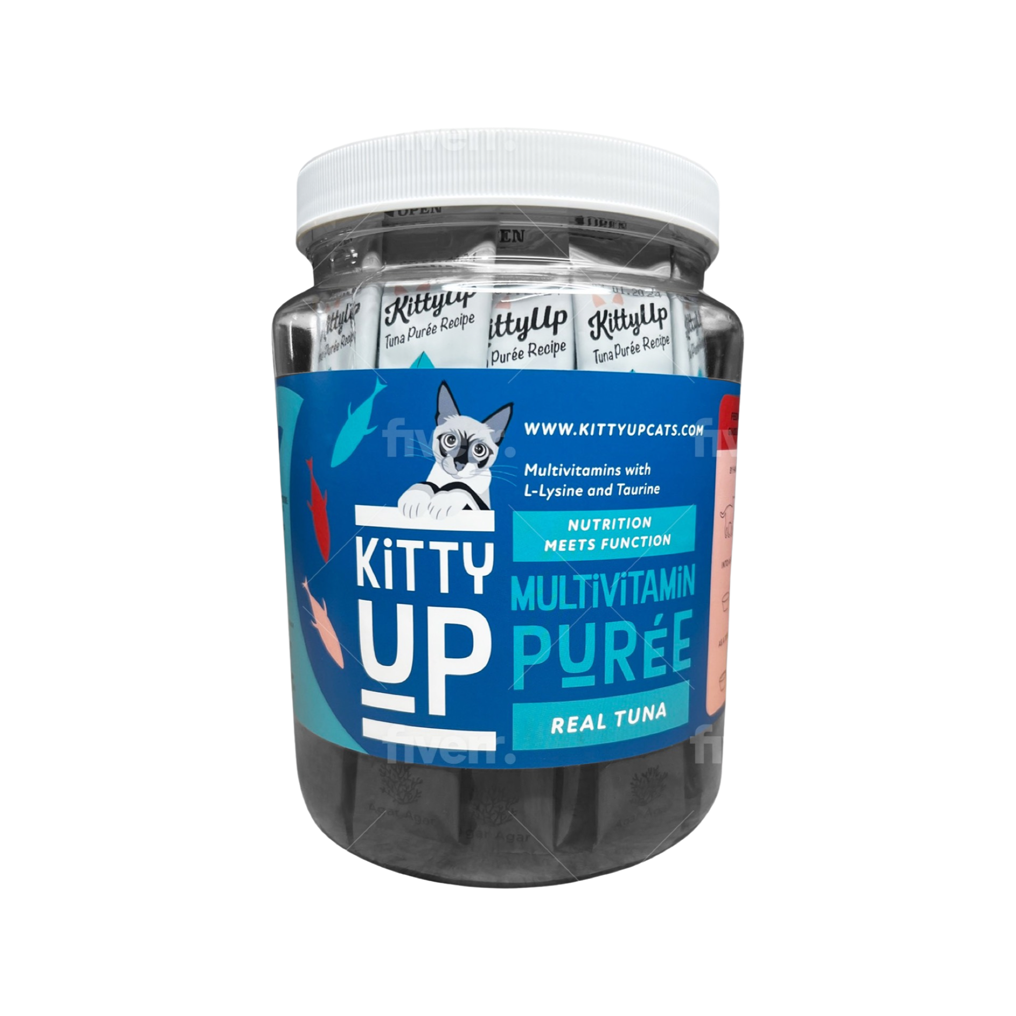 Kitty Up Multivitamin in Tuna in a 50 tube Jar